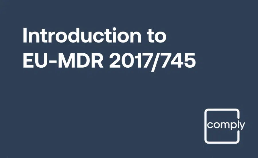 Introduction to EU MDR 2017/745 Training