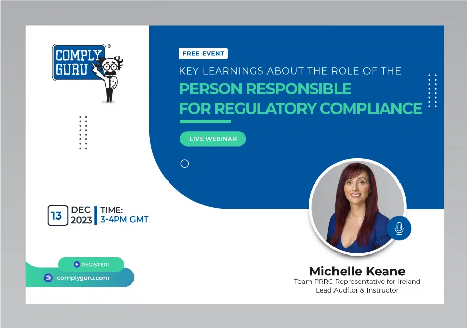 The Role of the Person Responsible for Regulatory Compliance (PRRC) Webinar